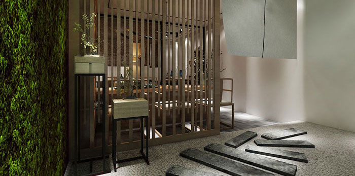 中式工作室裝修設計效果圖