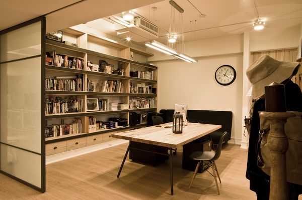 loft風(fēng)格書(shū)房效果圖