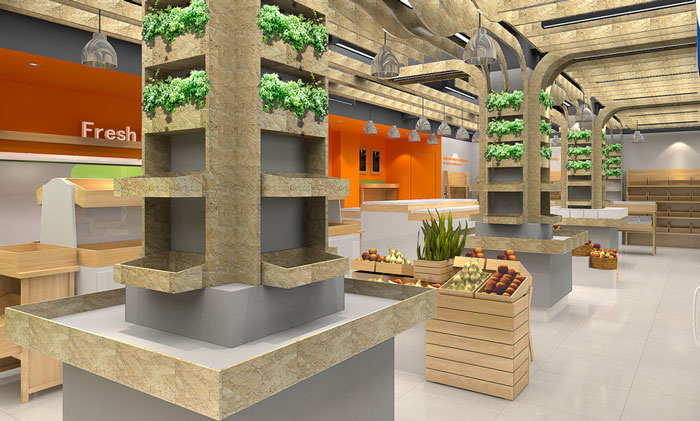 200平方米水果店裝修設計案例