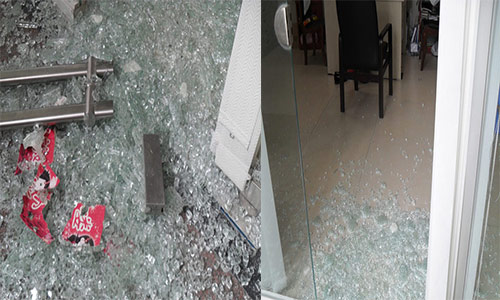 鋼化玻璃門(mén)自爆