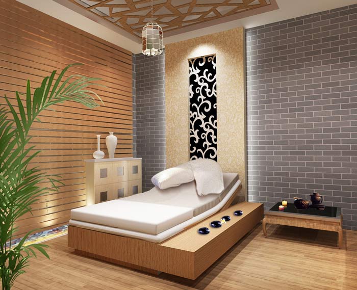 時尚養(yǎng)生館會所休息區(qū)域裝修設計案例效果圖