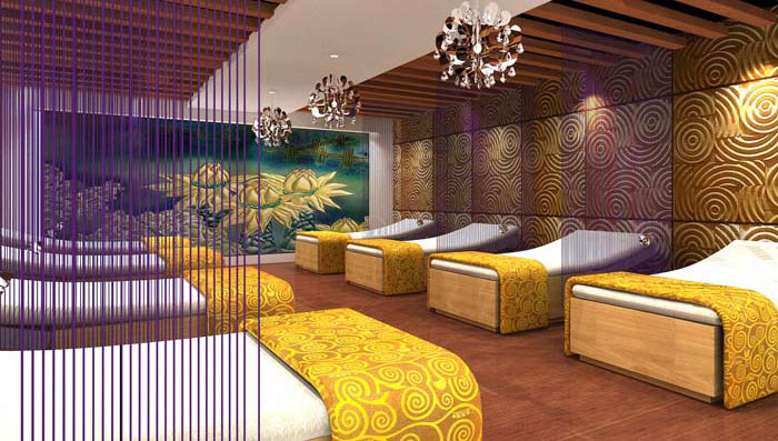 自然氛圍養生會所裝修設計案例