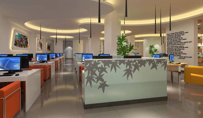 杭州布卡網咖會所裝修設計案例