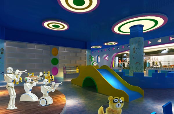 兒童主題餐廳玩耍區域裝修設計效果圖