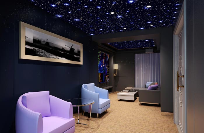 現代簡約風格網咖休息區域裝修設計案例效果圖