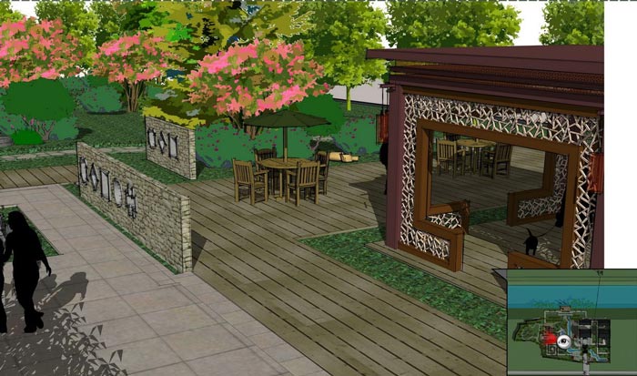 中式茶館設(shè)計，推崇淡泊、平和