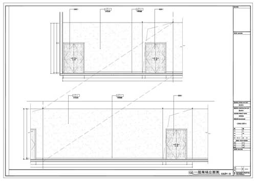 商場深化設計施工圖一層立面圖100
