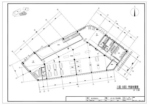 青少年活動中心施工圖深化設計二層C區平面布置圖
