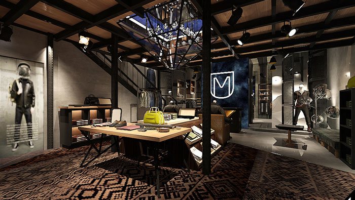 潮牌男裝專賣店辦公區域裝修設計案例效果圖