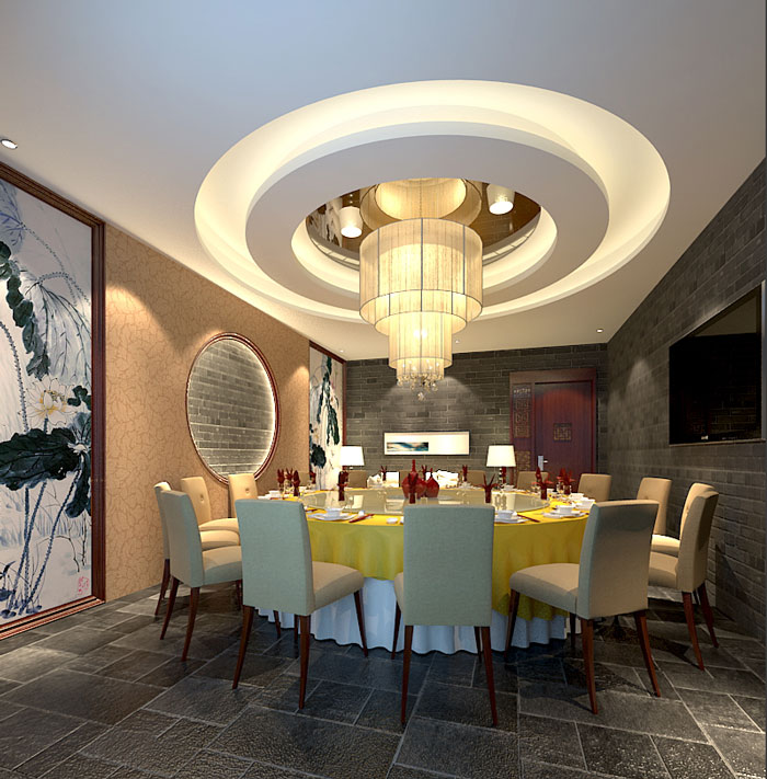 500平方火鍋店包廂裝修設(shè)計案例效果圖
