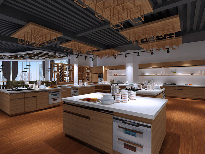甜點展廳展示區域裝修設計案例效果圖