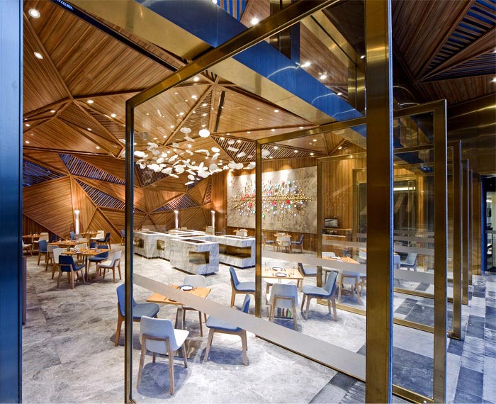 餐廳進門區(qū)域裝修設計案例效果圖