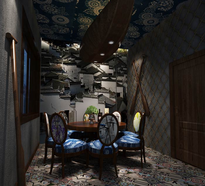 變形金剛主題餐廳包廂裝修設計效果圖