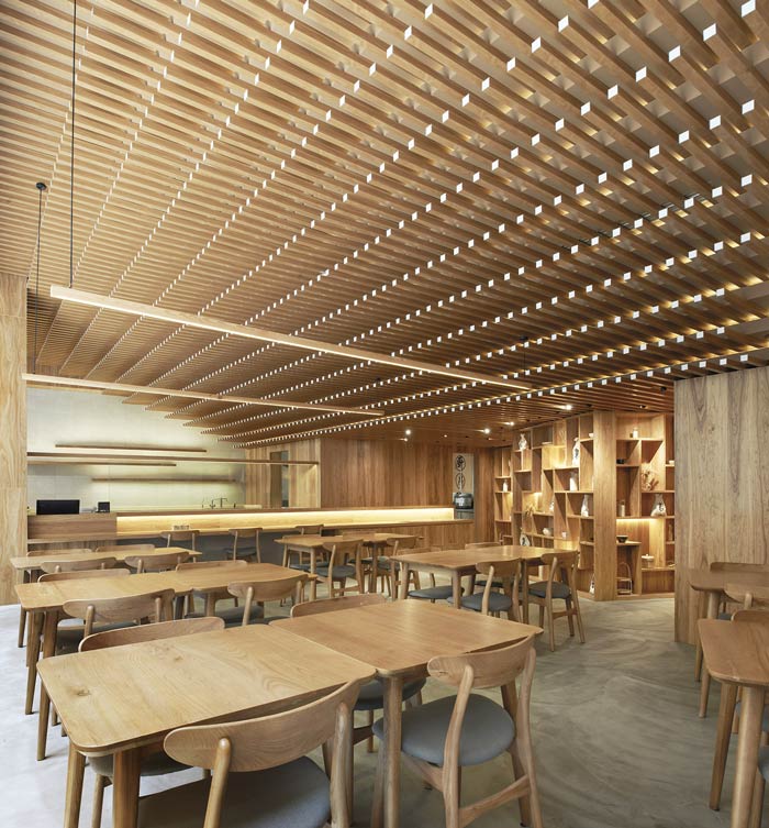 日式餐廳吧臺裝修設(shè)計(jì)效果圖