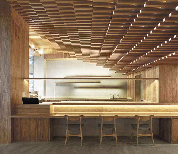 日式餐廳吧臺裝修設(shè)計(jì)效果圖