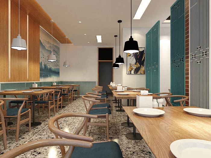 燜面館過道裝修設計效果圖