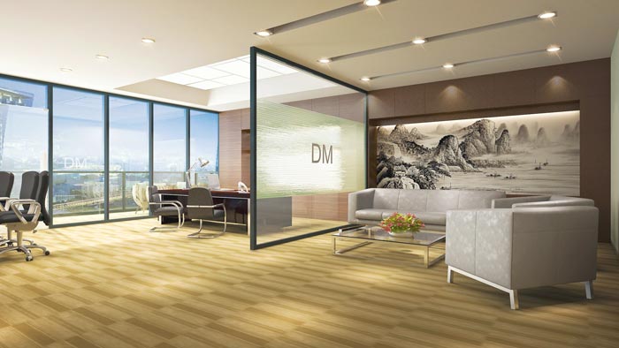 總裁辦公室裝修設(shè)計實景圖