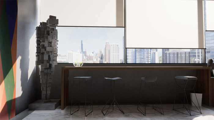 小型辦公室吧臺區裝修設計效果圖