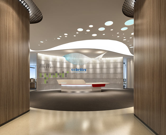 過(guò)濾器材廠辦公室裝修設(shè)計(jì)效果圖