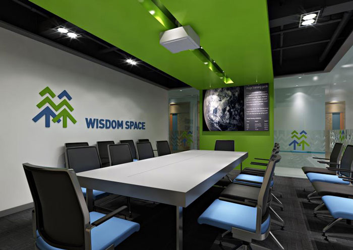 杭州余杭區臨平辦公室會議室裝修設計效果圖