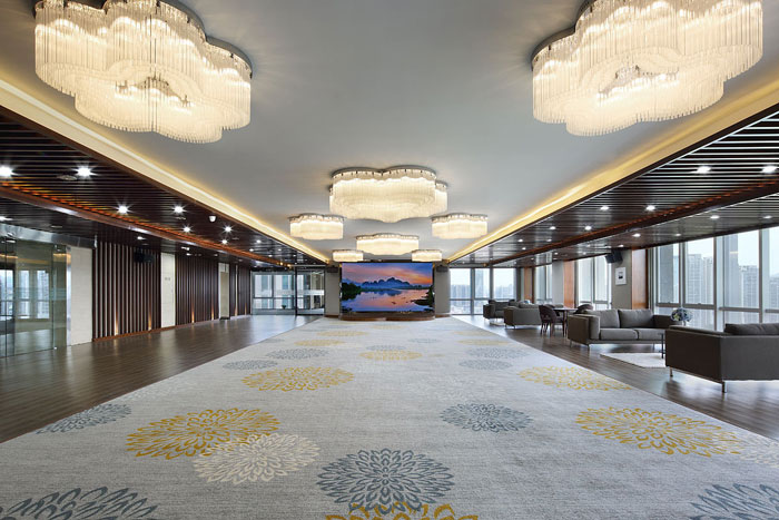 機電公司辦公室接待區裝修設計實景圖