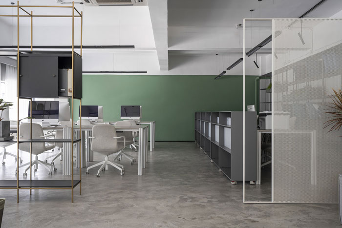 家具公司辦公室辦公區裝修設計效果圖