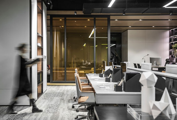 互聯網企業辦公室辦公區裝修設計效果圖