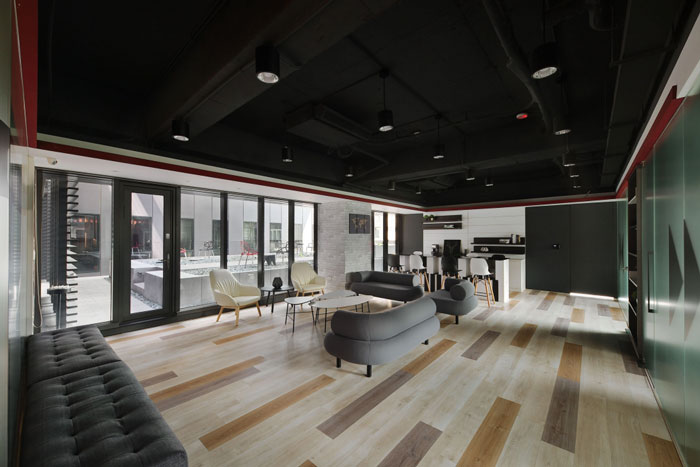 娛樂文化公司辦公室茶水間裝修設計效果圖