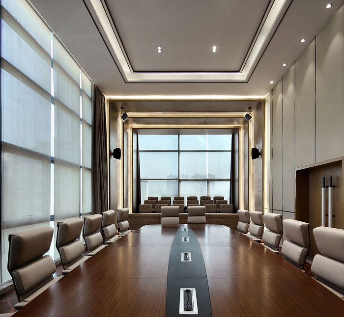 藥業公司辦公室會議室裝修設計效果圖