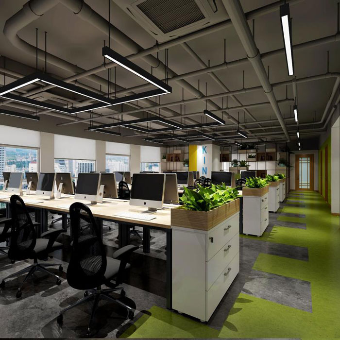 杭州轉塘辦公室辦公區(qū)裝修設計方案