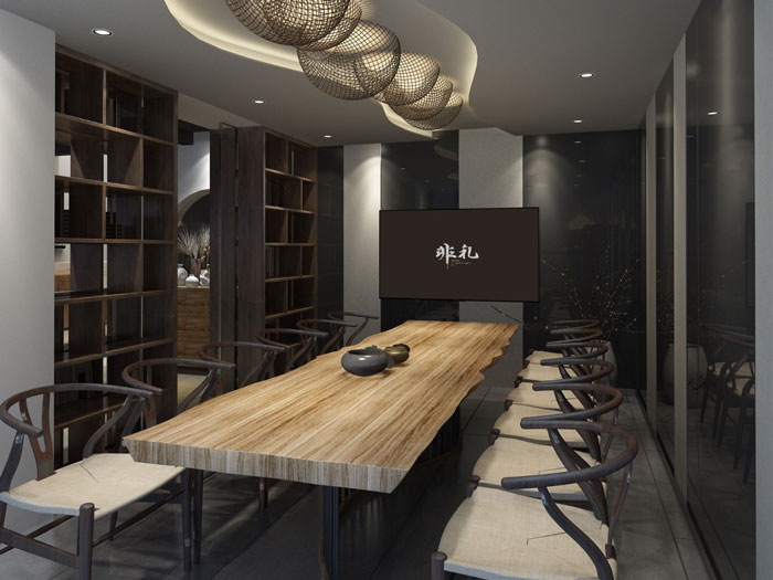 文化公司辦公室會議室裝修設計效果圖