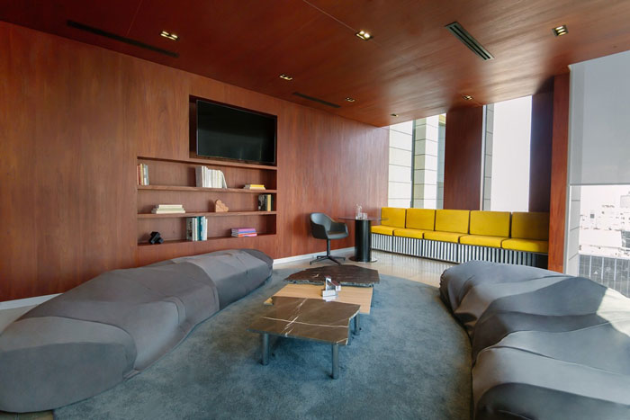 現代極簡辦公室接待區裝修設計效果圖