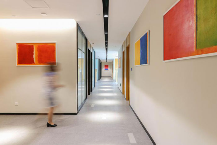 杭州簡約辦公室過道裝修設計效果圖