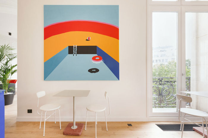 食品公司辦公室吧臺裝修設計效果圖