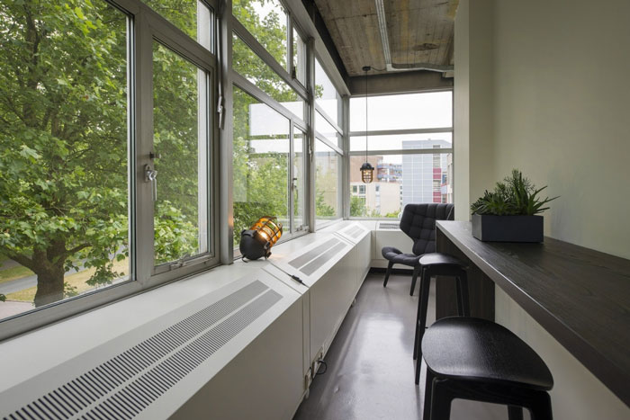 印刷公司辦公室吧臺休息區裝修設計效果圖