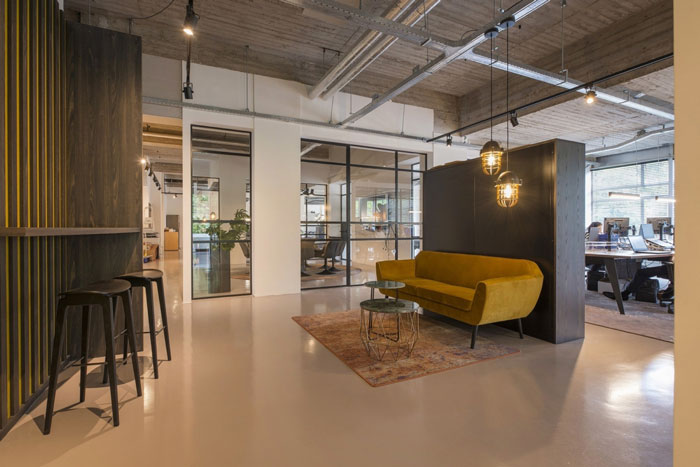 印刷公司辦公室辦公區裝修設計效果圖