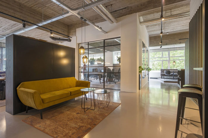 印刷公司辦公室接待區裝修設計效果圖