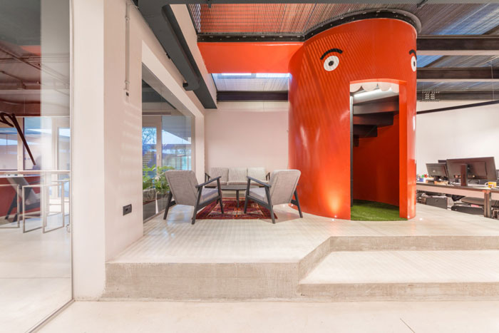 家具廠房辦公室休息區裝修設計效果圖