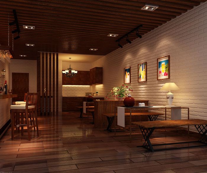 企業孵化器辦公室休閑區裝修設計效果圖