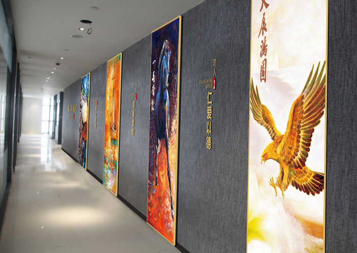 杭州富陽辦公室過道裝修設計效果圖