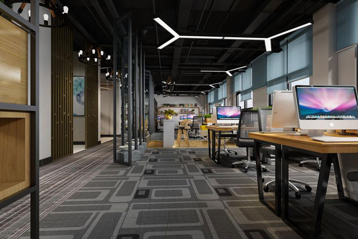 杭州下沙辦公室辦公區(qū)裝修設(shè)計效果圖