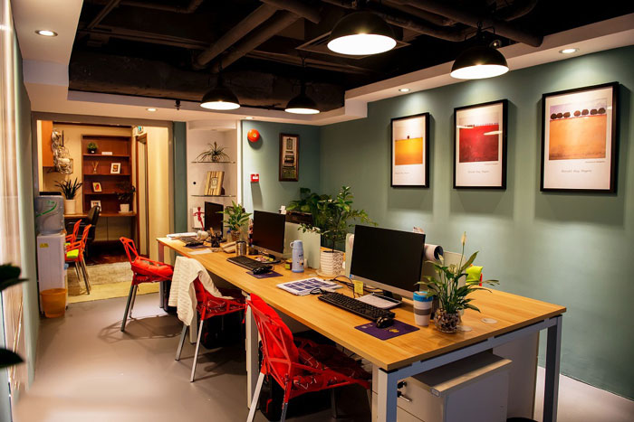 美式辦公室辦公區裝修設計效果圖