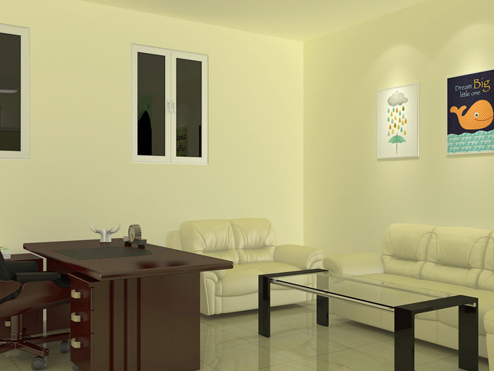 小學心理咨詢室接待區裝修設計方案