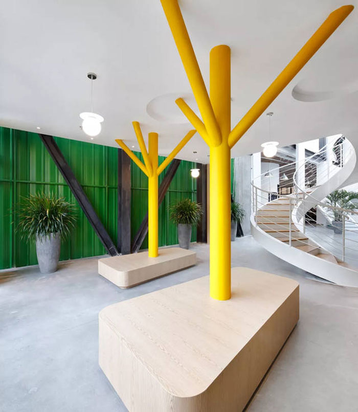 廢舊工廠改造辦公室休息區裝修設計效果圖