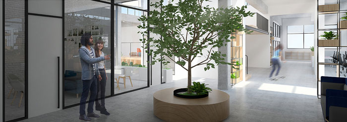 廠房辦公室過(guò)道改造裝修設(shè)計(jì)效果圖