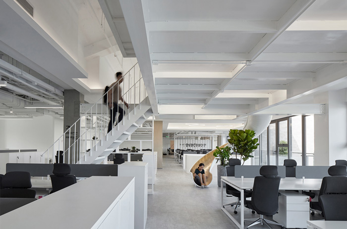 科技辦公樓辦公區(qū)域裝修設計效果圖