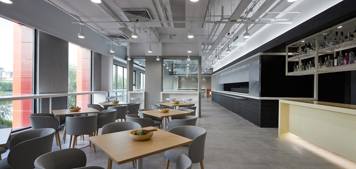 科技辦公樓休息區(qū)裝修設計效果圖