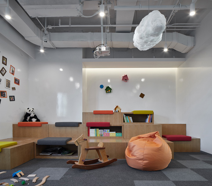 科技辦公樓學習區(qū)裝修設計效果圖