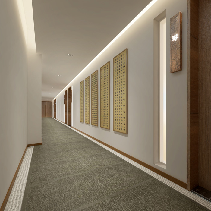 教育機構過道裝修設計效果圖