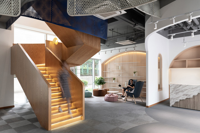 編程培訓機構接待區裝修設計效果圖